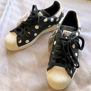 NWT ADIDAS Polkadot Superstar’s